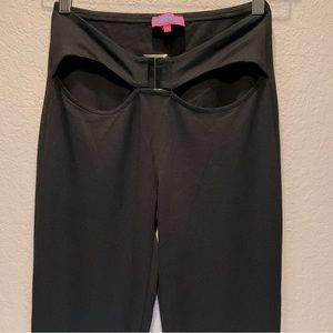 Edikted Rave Festival‎ Soph Buckle Flare Pants Cut out size S